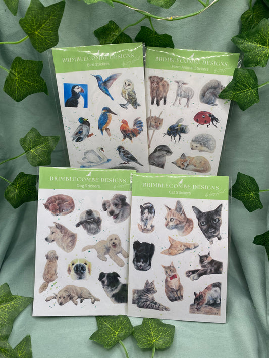 Dogs Illustrated Sticker Sheet
