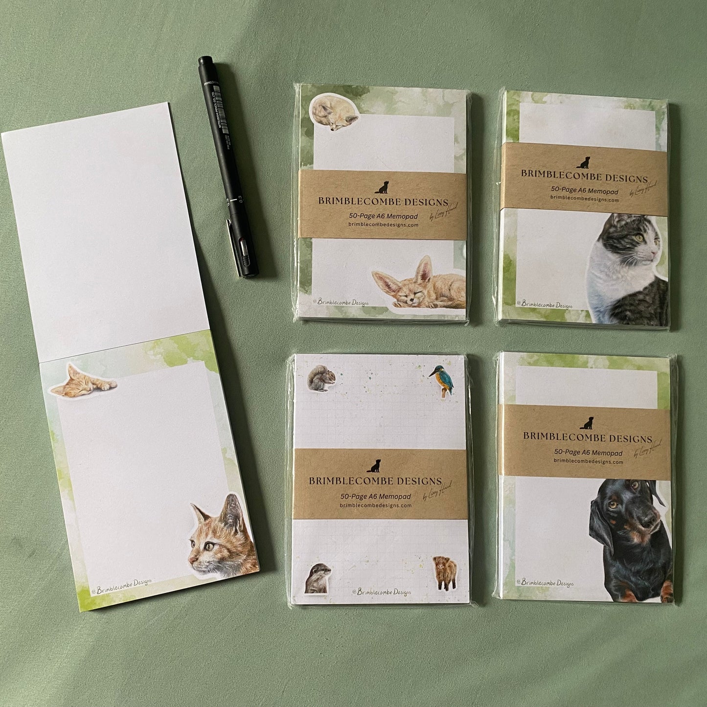 British Wildlife Illustrated A6 Memo Notepad