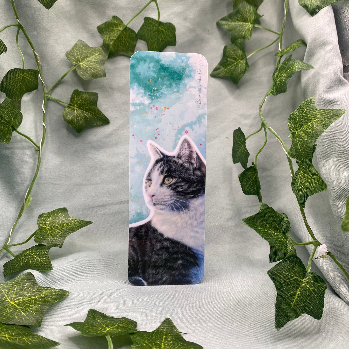 Tabby Cat Illustrated Bookmark