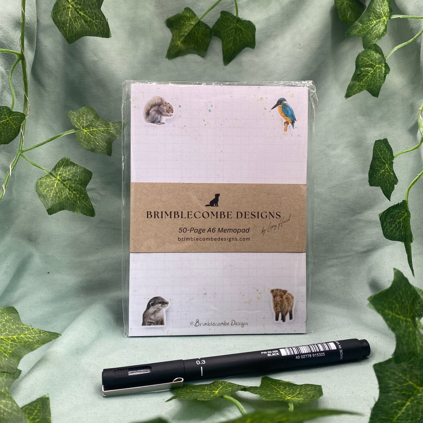 British Wildlife Illustrated A6 Memo Notepad