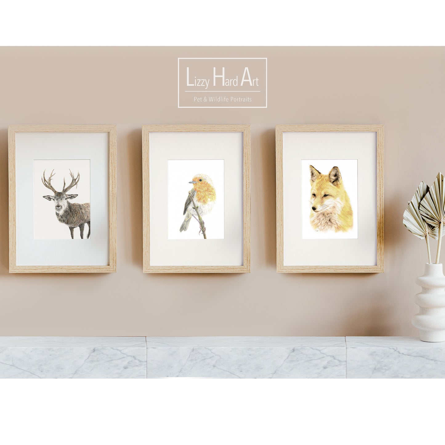 CLEARANCE 3 FOR £21 | Reindeer, Fox and Robin A4 Prints