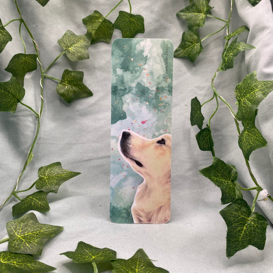 Golden Retriever Illustrated Bookmark
