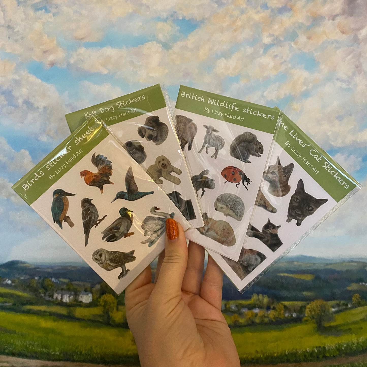 Sticker Sheet | Hand Drawn Animal Designs | Birds