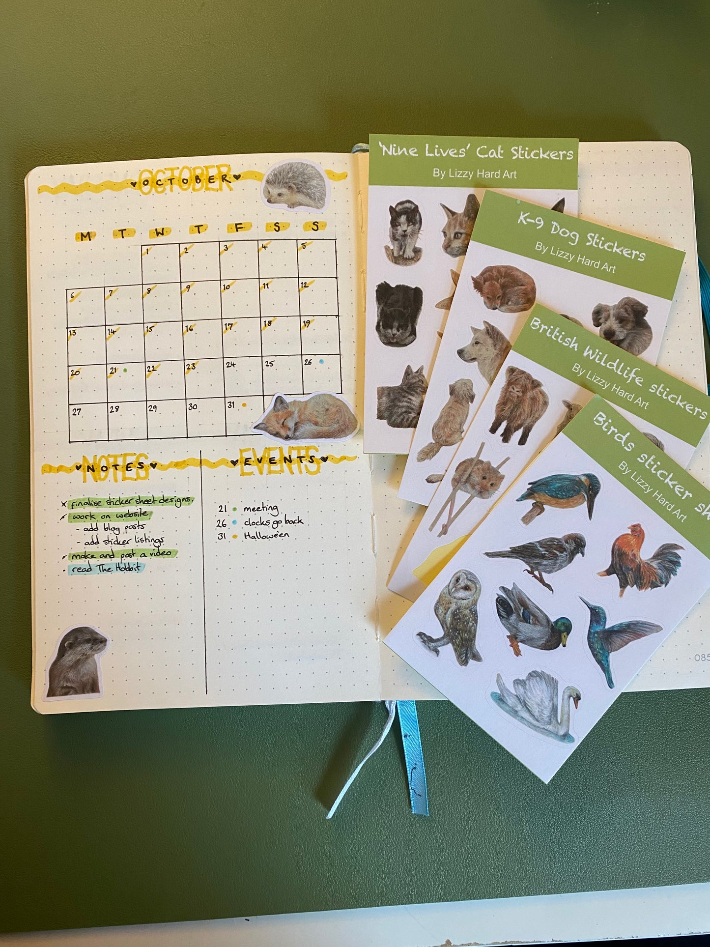 Sticker Sheet | Hand Drawn Animal Designs | Birds