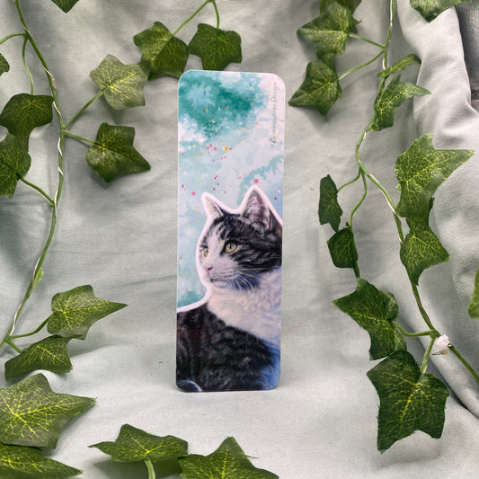 Tabby Cat Illustrated Bookmark