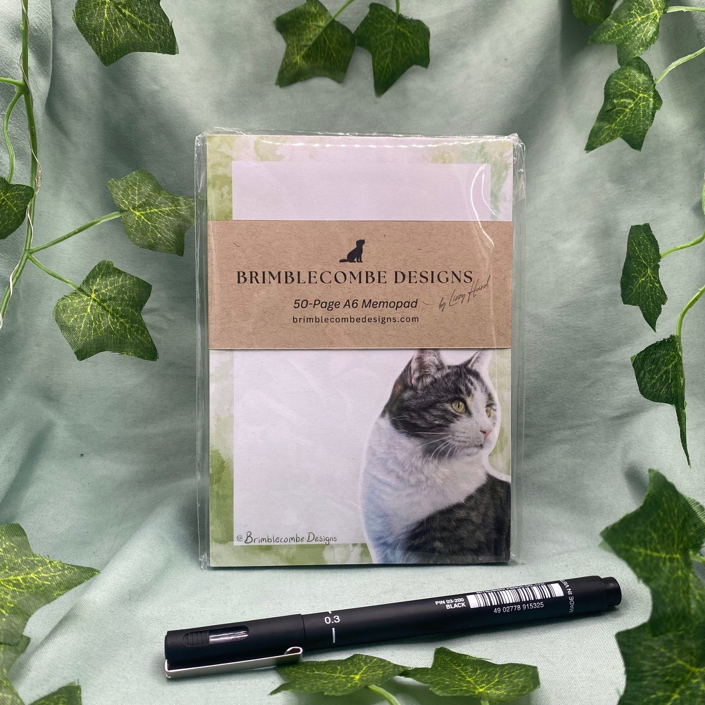Tabby Cat Illustrated A6 Memo Notepad