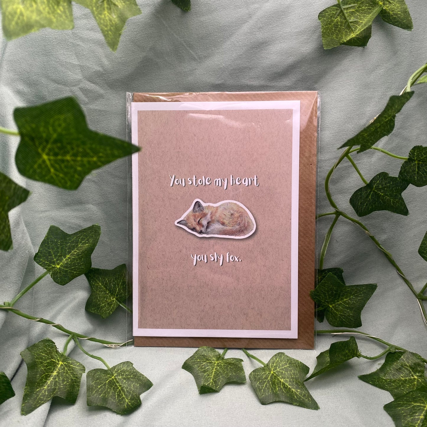You Stole My Heart You Sly Fox | Cute Animal Love Pun Card
